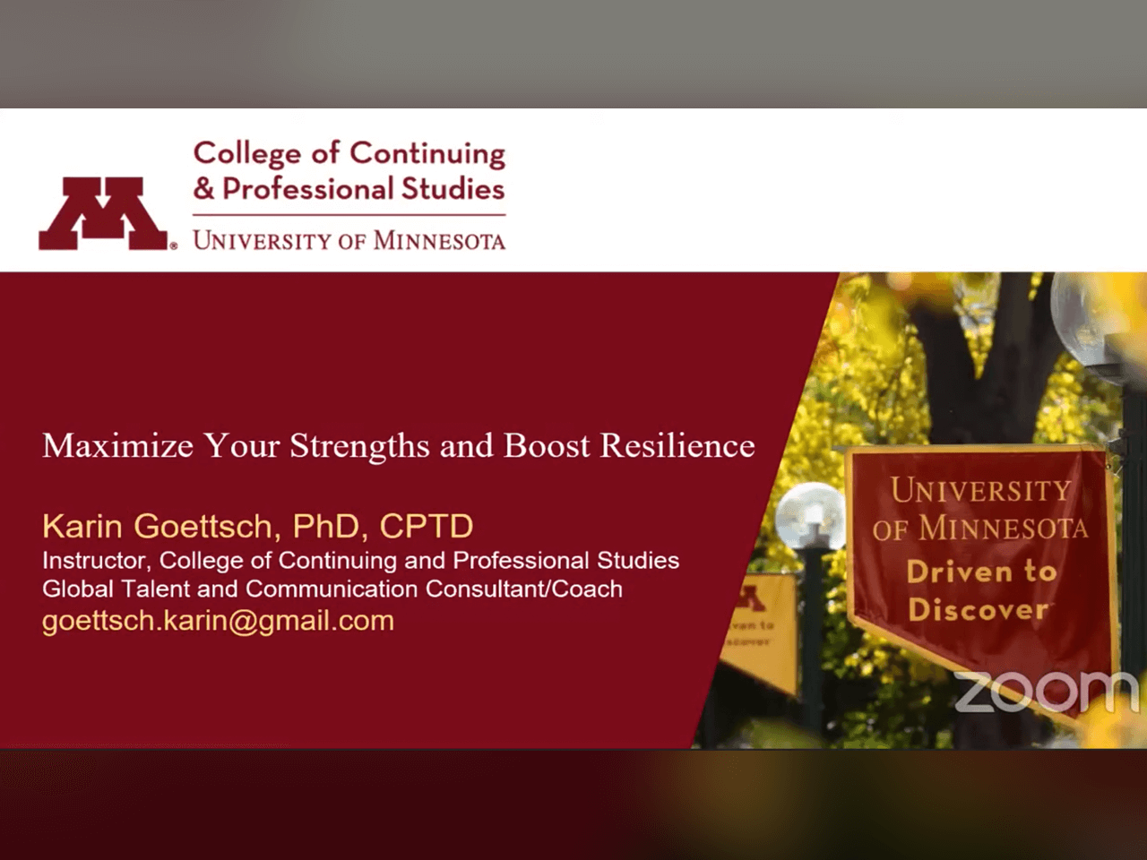 Webinar: Maximize Your Strengths and Boost Resilience