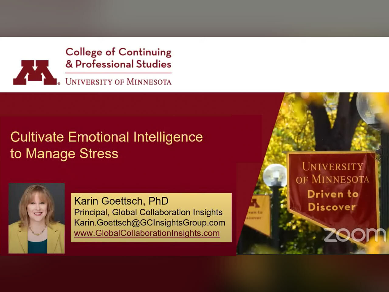 Webinar: Cultivate Emotional Intelligence to Manage Stress